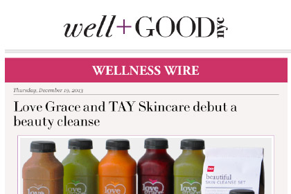 Love Grace and TAY Skincare debut a beauty cleanse