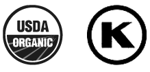 USDA Organic and Kosher certified
